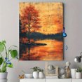 thumbnail image 4 of Qisvanset Framed Canvas Wall Art 12x16 Inch Ecclesiastes Beautiful Creation Fall Bible Art, 4 of 5