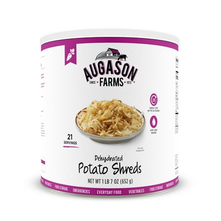 Augason Farms Dehydrated Potato Shreds 1 lb 7 oz No. 10 Can