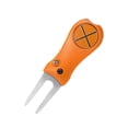 thumbnail image 1 of Golf Divot Tool Golf Putting Green Fork Foldable Lightweight Marker Grass Repair Orange, 1 of 9