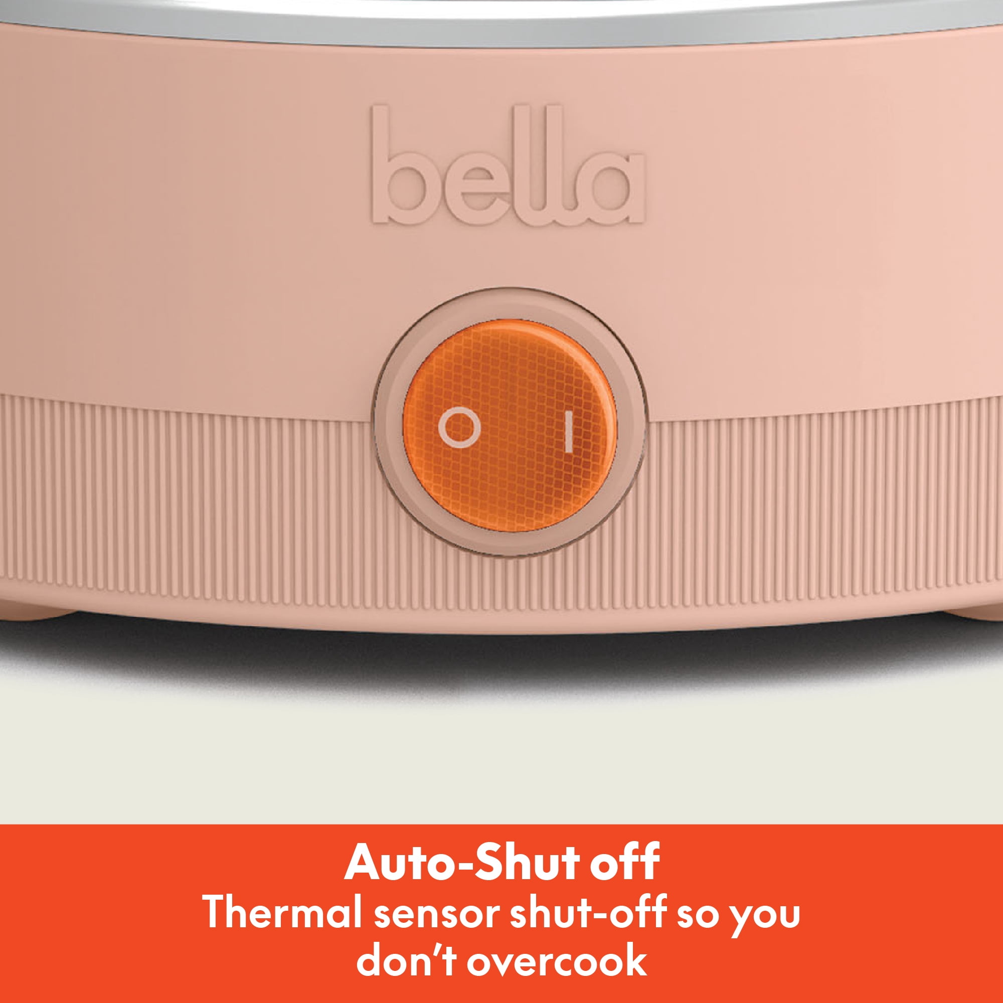 bella 7-Egg Electric Egg Cooker for Hard, Soft Boiled Eggs, Blossom