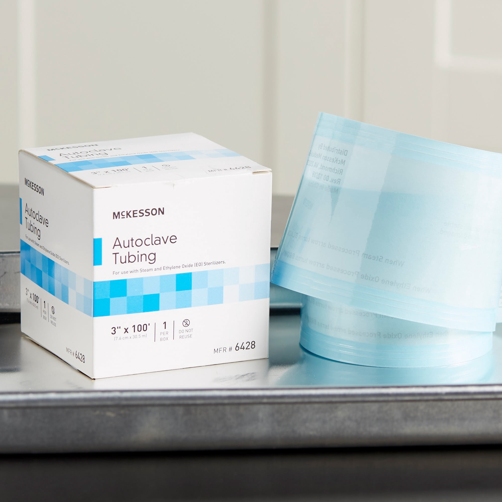 McKesson Sterilization Tubing For Steam and Ethylene Oxide (EO) Sterilizers 6428, 8 Ct