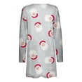 thumbnail image 6 of Womens Christmas Snowflake Cardigan，Women's Christmas Lightweight Cardigan Long Sleeve Open Front Kimono Cardigan with Pocket Xmas Tree Graphic Tops Outerwear, 6 of 6