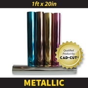 CAD-CUT Metallic Heat Transfer Vinyl 20" x 12" (1ft) - Gold