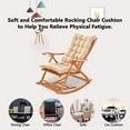 thumbnail image 6 of GZhLonKiMa Chaise Lounge Chair Cushions with Ties - Long Bench Cushion Padded Recliner Cushion Rocking Chair Pads Thickened High Back Cushion for Indoor Outdoor Patio Garden Lounge (69 * 19in,Pink), 6 of 7