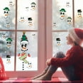 thumbnail image 5 of Wadada Christmas Snowman Face Stickers, 3 Sheet Christmas Ornaments Decals for Crafts, Reflective Vinyl Wall & Glass Decor, Reusable, Irregular Shape, Green, Indoor Usage, Holiday Party Supplies, 5 of 6