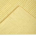 thumbnail image 3 of Better Trends Jullian Collection is Super Soft and Light Weight in Bold Stripes Design 100% Cotton Tufted Unique Luxurious Machine Washable Tumble Dry, King Sham, Yellow, 3 of 7