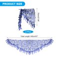 thumbnail image 2 of Uxcell Women's Belly Dance Hip Scarf with Sequins Triangle Wrap Skirts Waist Chain for Party Costume Performance Lavender, 2 of 7