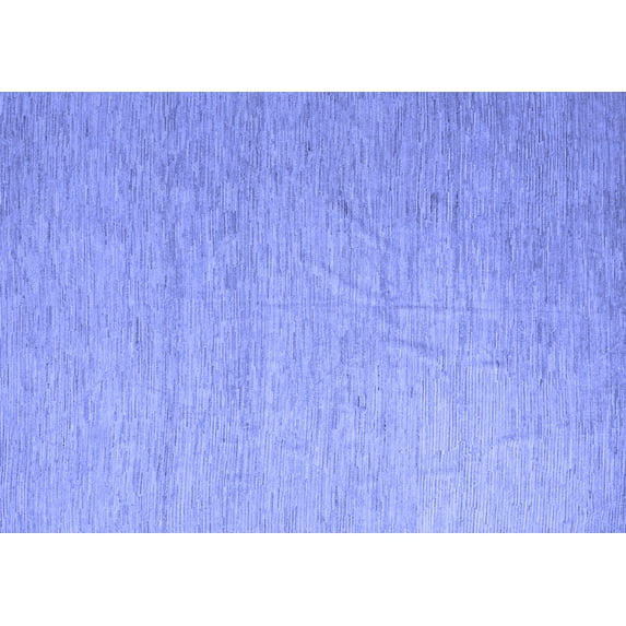 Ahgly Company Machine Washable Indoor Rectangle Solid Blue Modern Area Rugs, 8' x 12'