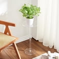 thumbnail image 2 of Acrylic Drink Table, 10-Inch Clear Acrylic Side Table for Small Spaces, Round End Table with Minimalist Design for Sofa, Living Room, Patio & Bathroom, 2 of 9