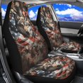 thumbnail image 3 of HUISEFOR Camo Hunting Wolf Car Seat Cover Breathable Elastic Car Front Seat Covers Comfortable Cars Interior Accessories Soft Universal Size Fit for Most Sedan SUV, 3 of 7
