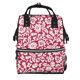 thumbnail image 1 of Disketp Red Flowers Mochila de Pañales de Gran Capacidad con Múltiples Bolsillos, Mochila de Viaje Multifuncional para Bebé, Unisex, Moderna y Resistente, 1 of 6