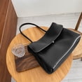 thumbnail image 3 of HUISZJ Shoulder Bag, Tote Handbag with Adjustable Strap, PU Leather Crossbody Bag for Travel Commute Work (Khaki), 3 of 7