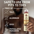 thumbnail image 4 of Old Spice Total Body Deodorant Aluminum Free Spray Vanilla + Shea, 24/7 Freshness From Pits to Toes and Down Below // Dermatologist Tested Full Body Deodorant, 4 of 18