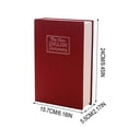 thumbnail image 6 of WWG Book Safe Disguised as Hidden Storage Cabinet, Portable Lockbox for Valuables Jewelry Documents, Metal Key Lock with Two Keys, Camouflage Bookshelf Security Box, 6 of 6