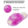 thumbnail image 4 of Drecage Kids Fluffy Slippers for Girls Open Toe Warm Fuzzy Slippers Bedroom House Shoes, 4 of 7