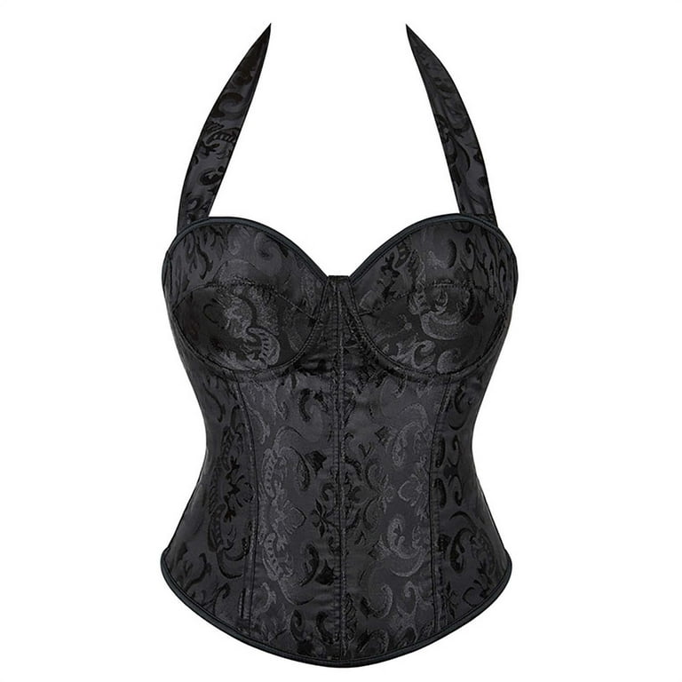 Corset Tops for Women, Bustier Shapewear Lingerie, Strapless Vintage Victorian  Overbust Bodice for Night Out : : Clothing, Shoes & Accessories