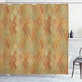 thumbnail image 1 of Ambesonne Retro Shower Curtain, Geometric Rhombus Tile, 69"Wx75"L, Multicolor, 1 of 3
