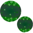 thumbnail image 7 of SKYSONIC 2 pcs Green Clovers Abstract Pot Holders Trivets, Heat Resistant Trivets,Saint Patricks Shamrocks Cotton Thread Weave Mats for Hot Pads Pans Pot Bowl Teapot, 7 of 7