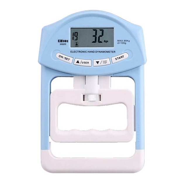 Hand Dynamometer Strength Electronic Counting Grip Portable Battery Operated Workout Power Plastic Measurement Meter Exerciser