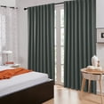 thumbnail image 6 of ZOPZO Blackout Curtains 2 Panels Thermal Insulated, Dark Gray, 70W x 95L Inch, Back Tab Drapes for Bedroom and Living Room, 6 of 8