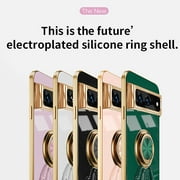Allytech for Google Pixel 6A Case [Not fit Google Pixel 6], Slim Fit Protective Cover with Ring Holder Kickstand Fit Magnetic Car Mount Feature Case for Google Pixel 6A 6.1 2022, Purple