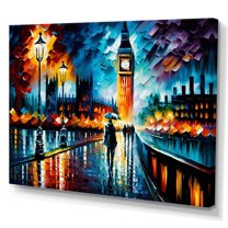Designart Colorful City In London II Canvas Wall Art
