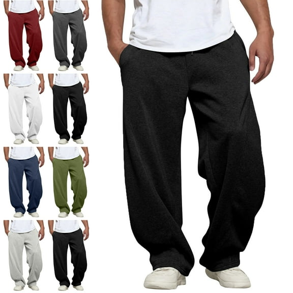 Lenago Sweatpants Plus Size Women,Unisex,Men with Pockets Stretch Ankle Pants Men's Pants Solid Color Drawstring Elastic Waist Pocket Pocket Pants Casual Outdoor Running Jogger Pants,Size S-2XL