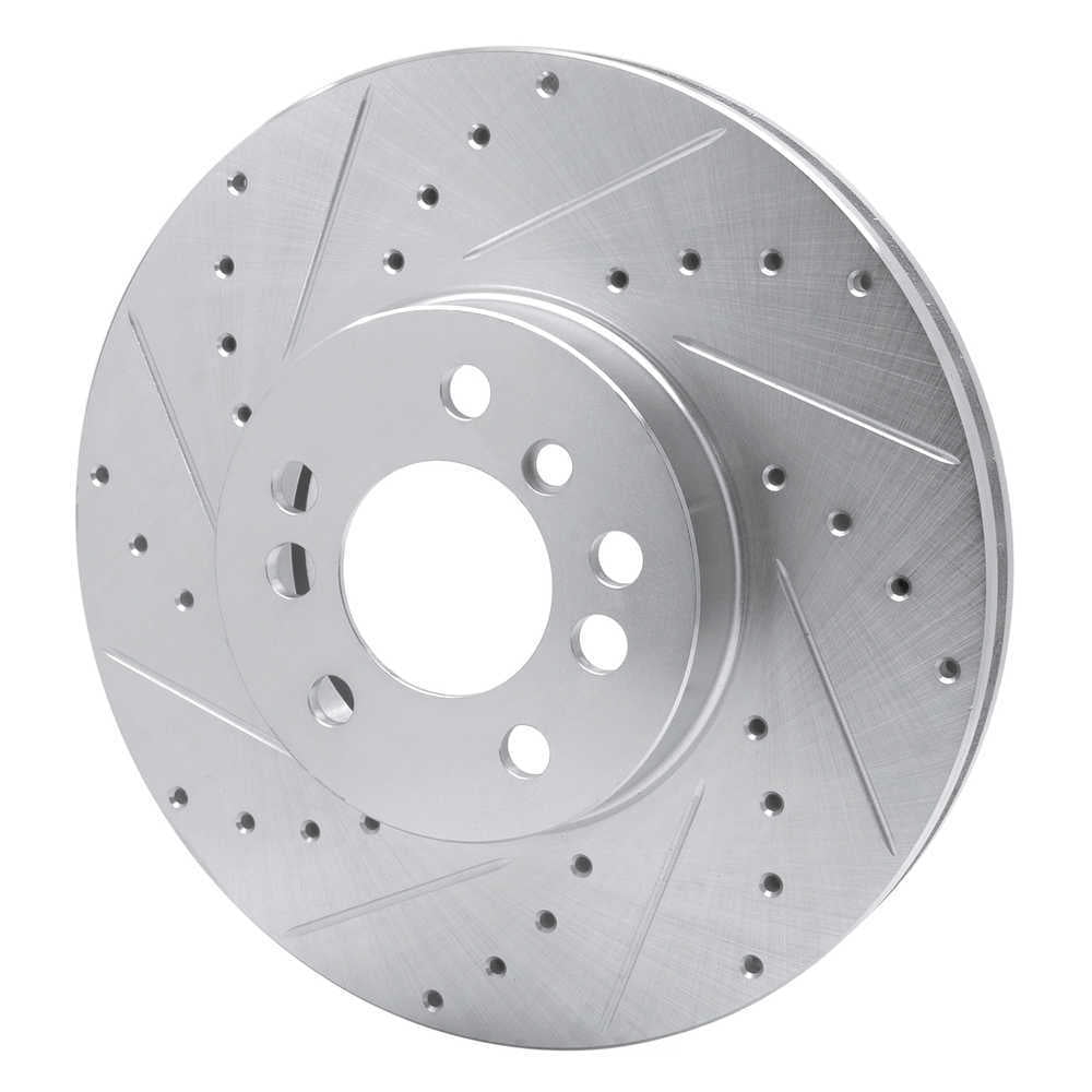 Dynamic Friction Company 631-31135L DFC Brake Rotor - Drilled And Slotted - Silver