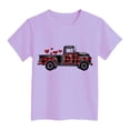thumbnail image 4 of Tkrady Toddler Girls New Valentine's Day T Shirts Heart Graphic Crewneck Tee Tops, Sizes 1-14 Years, 4 of 5