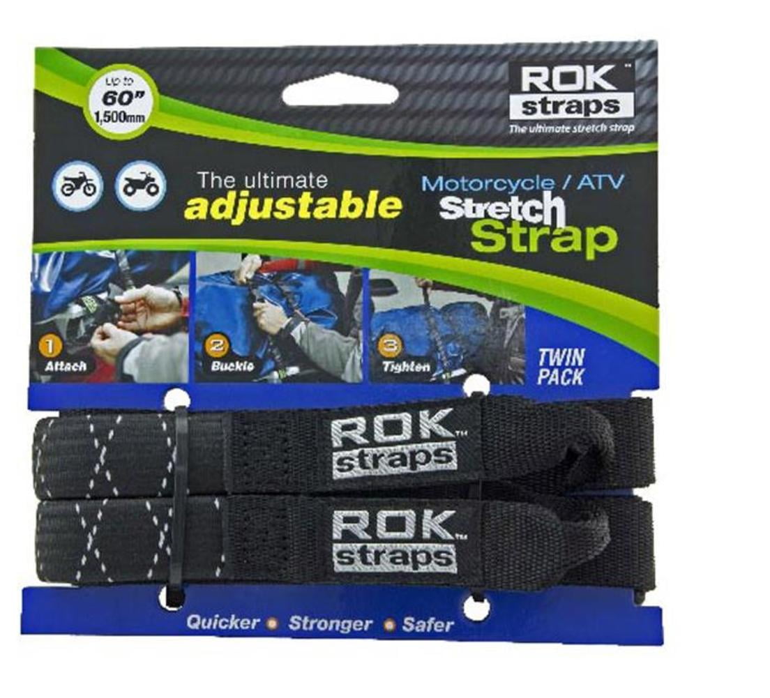 ROK Straps ROK10031 Motorcycle Strap Black/Orange