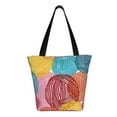 thumbnail image 3 of Haiem Colorful Wool Balls Pattern Shoulder Bag - Durable and Spacious Tote Bag,Versatile Shopping Bag, 3 of 9