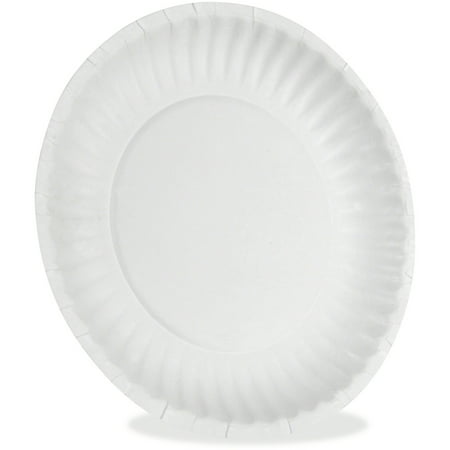 Dixie Uncoated Paper Plates By Gp Pro - White - 1000 / Carton