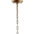 thumbnail image 7 of JONATHAN Y Isabelle 20" Adjustable Metal/Glass LED Pendant, Antique Gold, 7 of 7