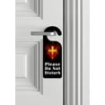 thumbnail image 2 of Do Not Disturb Door Knob Hanger Sign - Red & Gold Cross, 2 of 3