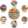 thumbnail image 3 of Juego de glace En Acier, 1 Uds Cuillre Glace En Acier 304 Inoxidable Cuillre Glace Avec Dclencheur, Professionnelle Crme Glace Scoopers Pour Fruits Gla, 3 of 5