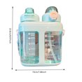 thumbnail image 2 of Botella de agua linda de 1600 ml de gran capacidad con paquete de caja de color No tóxico para el trabajo, 2 of 7