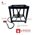 thumbnail image 2 of Nexgrill Single High Pressure Burner Propane Stove, Extra Large Heavy Duty Outdoor Propane Burner, 88,000 BTUs, Jet Gas Burner for Outdoor Cooking, Turkey Frying, Crawfish, and More - 840-0004, 2 of 5