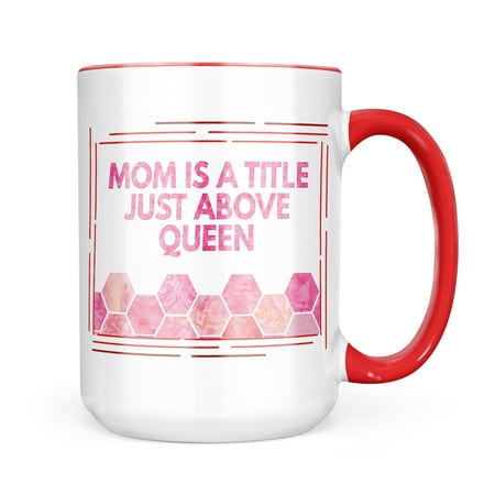 

Christmas Cookie Tin Mom is a Title Just Above Queen Mother s Day Watercolor Honeycomb Pink Mug gift for Coffee Tea lovers