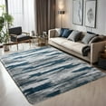 thumbnail image 2 of TWINNIS 5'x8'Area Rug Soft Fluffy Area Rugs for Living Room Bedroom Carpet,02-Blue, 2 of 8
