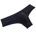 thumbnail image 3 of Botmois Men's Solid Spandex Comfy Pouch Soft Bikini Briefs Trunks Bulge Enhancing Underwear Panties Black M, 3 of 3