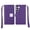 Dark Purple, variant on XPM for Samsung Galaxy S25 /S24 Phone Case, Wallet Cases PU Leather with Credit Card /ID /Cash Holder Slot Dual Flip Book Pouch, Stand and Strap Cover for Galaxy S25, Galaxy S24 (Dark Purple)