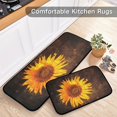 thumbnail image 5 of SKYSONIC Retro Sunflower Kitchen Mats and Rugs Art Vintage Floor Runner Area Rug Washable Carpet Perfect for Living Room Bedroom Entryway,19.7"x27.6"+19.7"x47.2", 5 of 7