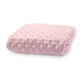 thumbnail image 1 of Housse Compacte pour Matelas à Langer en Minky à Pois - Rose, 1 of 1