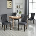 Modern Dining Chairs with Armrest Set of 6, Tufted Upholstered Dining