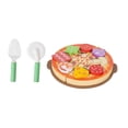 thumbnail image 3 of Pizza de madera de juguete, comida realista para cocinar y cortar, juego de manualidades para cumpleaños. S, 3 of 9