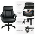 Heavy Duty Executive Office Chair, 400lbs Big and Tall Leather Office