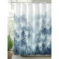 thumbnail image 2 of Fsddascl Forest Farmhouse Shower Curtain Set - 72" x 78" Washable Bathtub Curtain with 12 Hooks, Vintage Nature Tree Scenery Watercolor Waterproof Fabric Stall Shower Curtains for Bathroom/Bathtub, 2 of 6