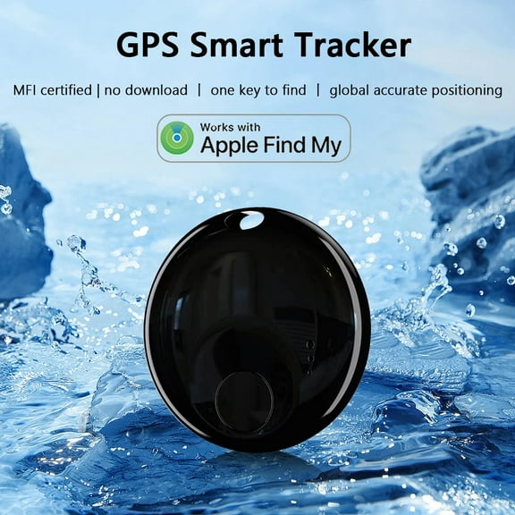 Smart Tag,Bluetooth GPS Tracker Work with Apple Find My (iOS only),Key Finder,Anti Lost,black
