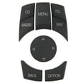 thumbnail image 1 of Kit de perilla de botón de control multimedia para consola central, elegante cubierta de botón multimedia antiarañazos, repuesto para Serie 1, 3, 5, negro mate, 1 of 5