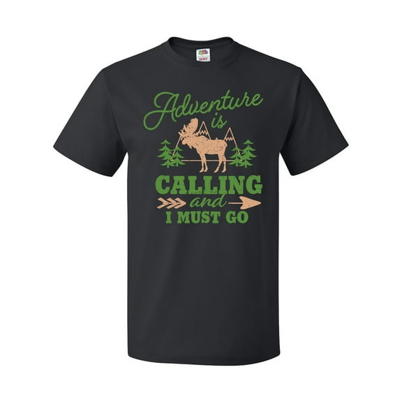 Inktastic Vintage Adventure is Calling and I Must Go with Moose T-Shirt